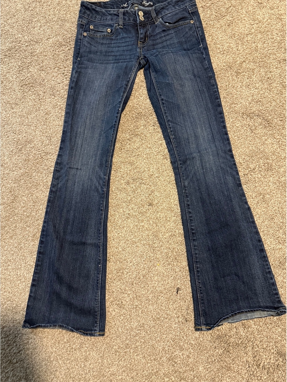 American Eagle Artist Fit Dark Wash Flared Jeans Size 4 Regular